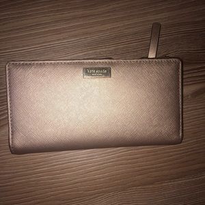 Kate Spade Rose Gold Newberry Lane Wallet
